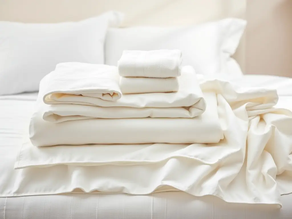 A side-by-side comparison image showcasing FForest Essentials' textile products against competitors, highlighting the superior quality, stitching, and material of FForest Essentials' offerings.